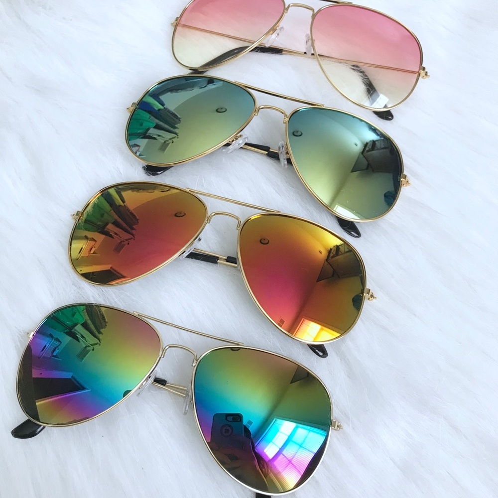 Mirror Aviator Sunglasses - Picture 4 of 4